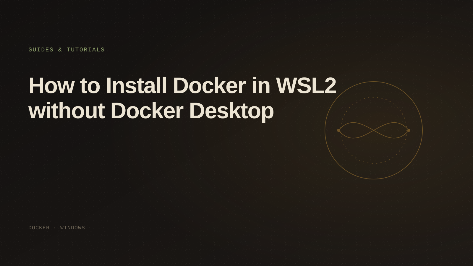How to Install Docker in WSL2 without Docker Desktop