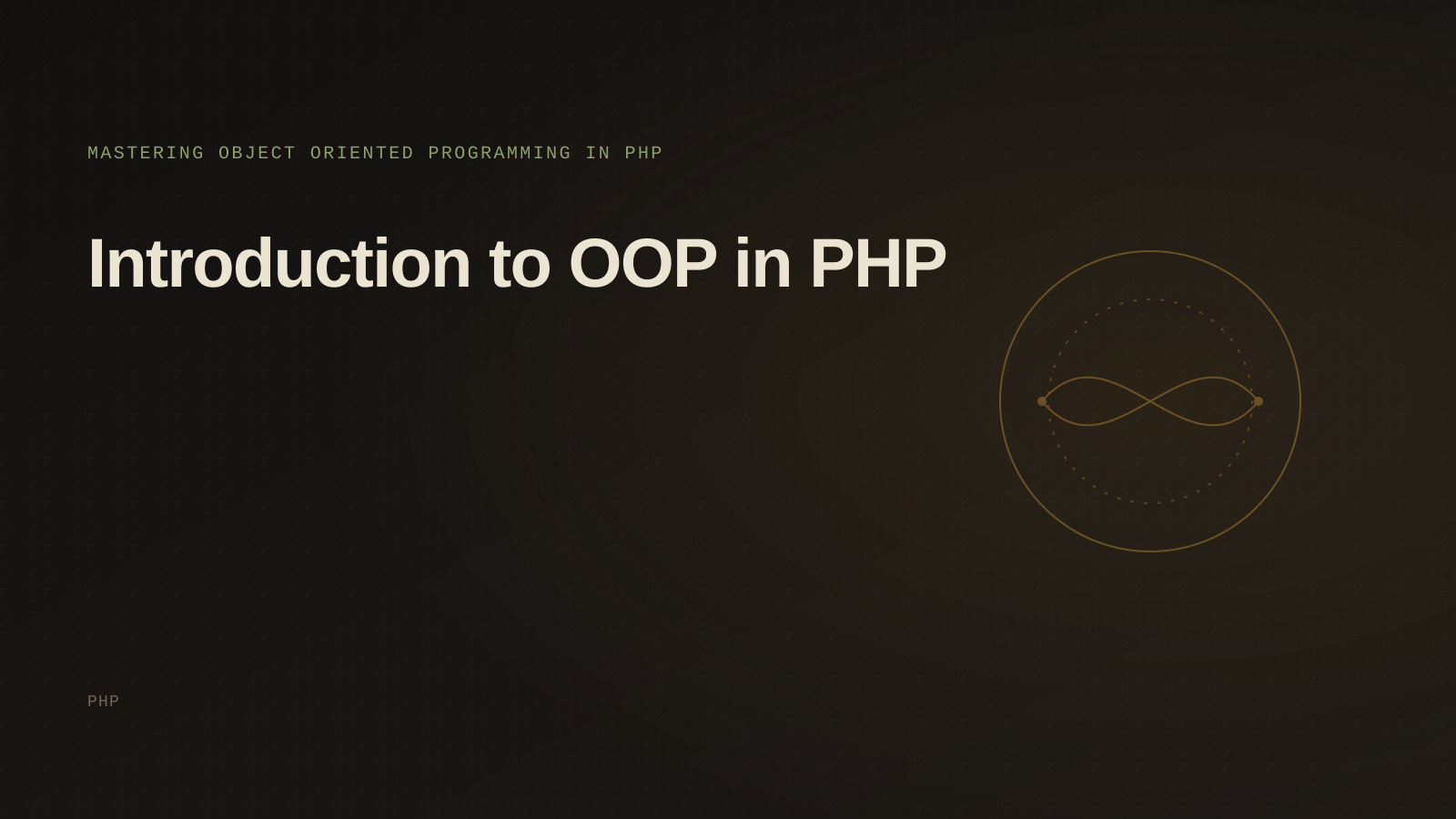 Introduction to OOP in PHP